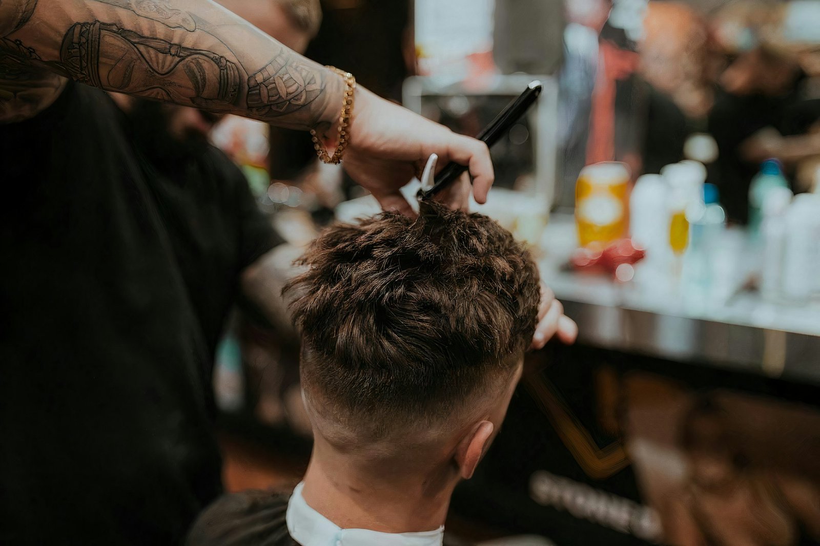 Premium barbershop interior
